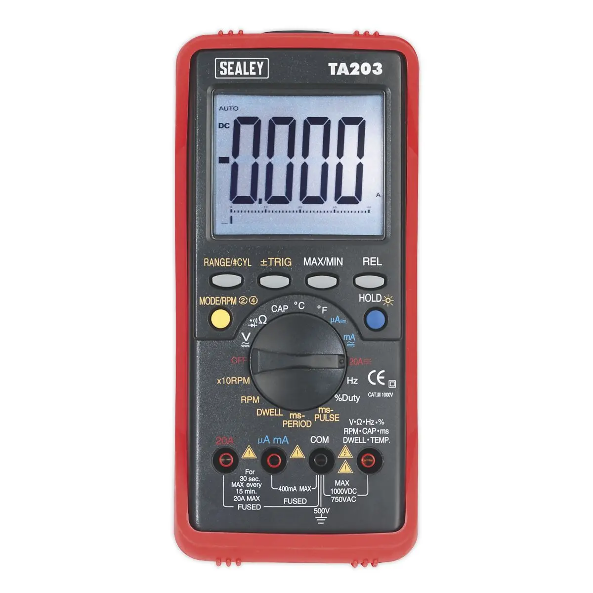 Sealey Digital Automotive Multimeter 15-Function Bar Graph/PC Link - Image 2