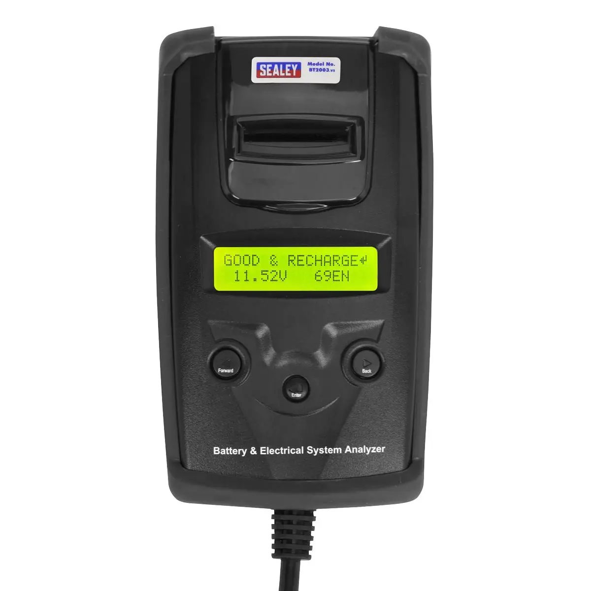 Sealey 6/12/24V Digital Battery & Alternator Tester with Printer - Image 3