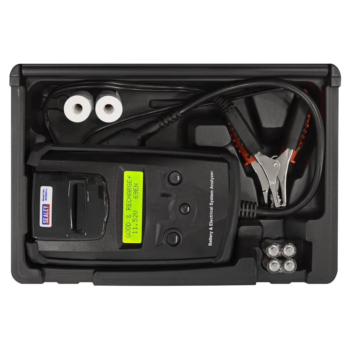 Sealey 6/12/24V Digital Battery & Alternator Tester with Printer - Image 4
