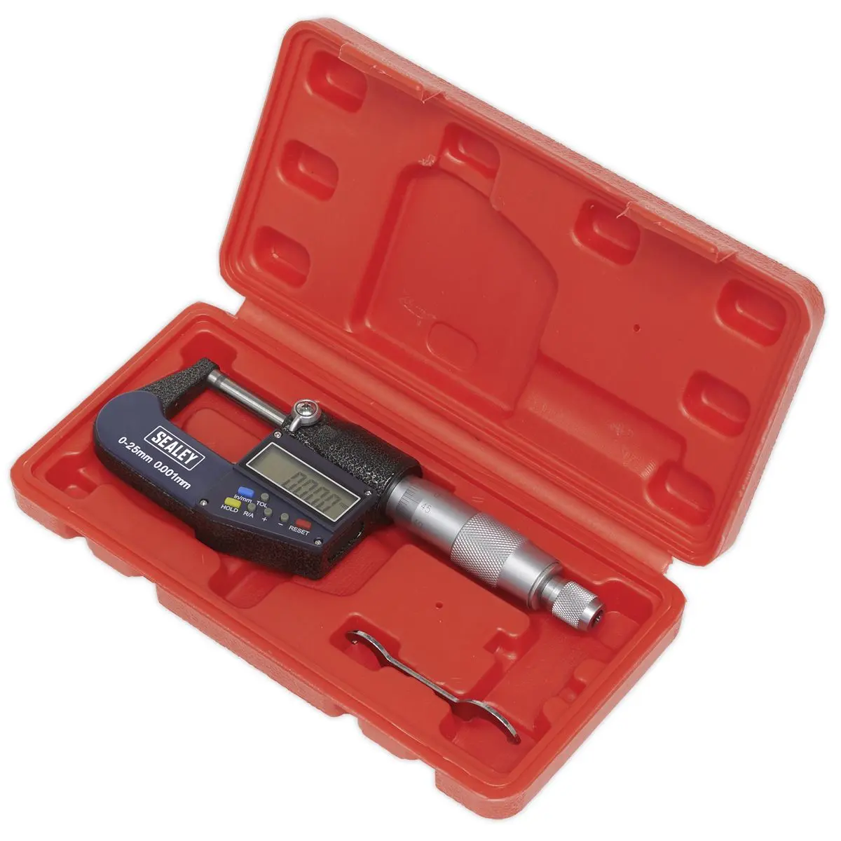 Sealey Digital External Micrometer 0-25mm(0-1") - Image 2