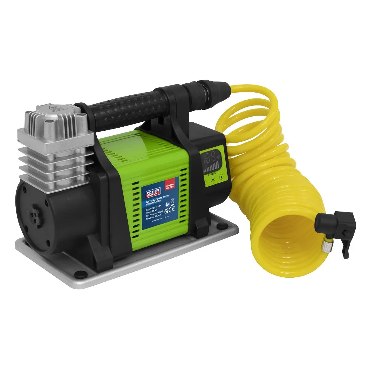 Sealey Digital Tyre Inflator 12V Heavy-Duty