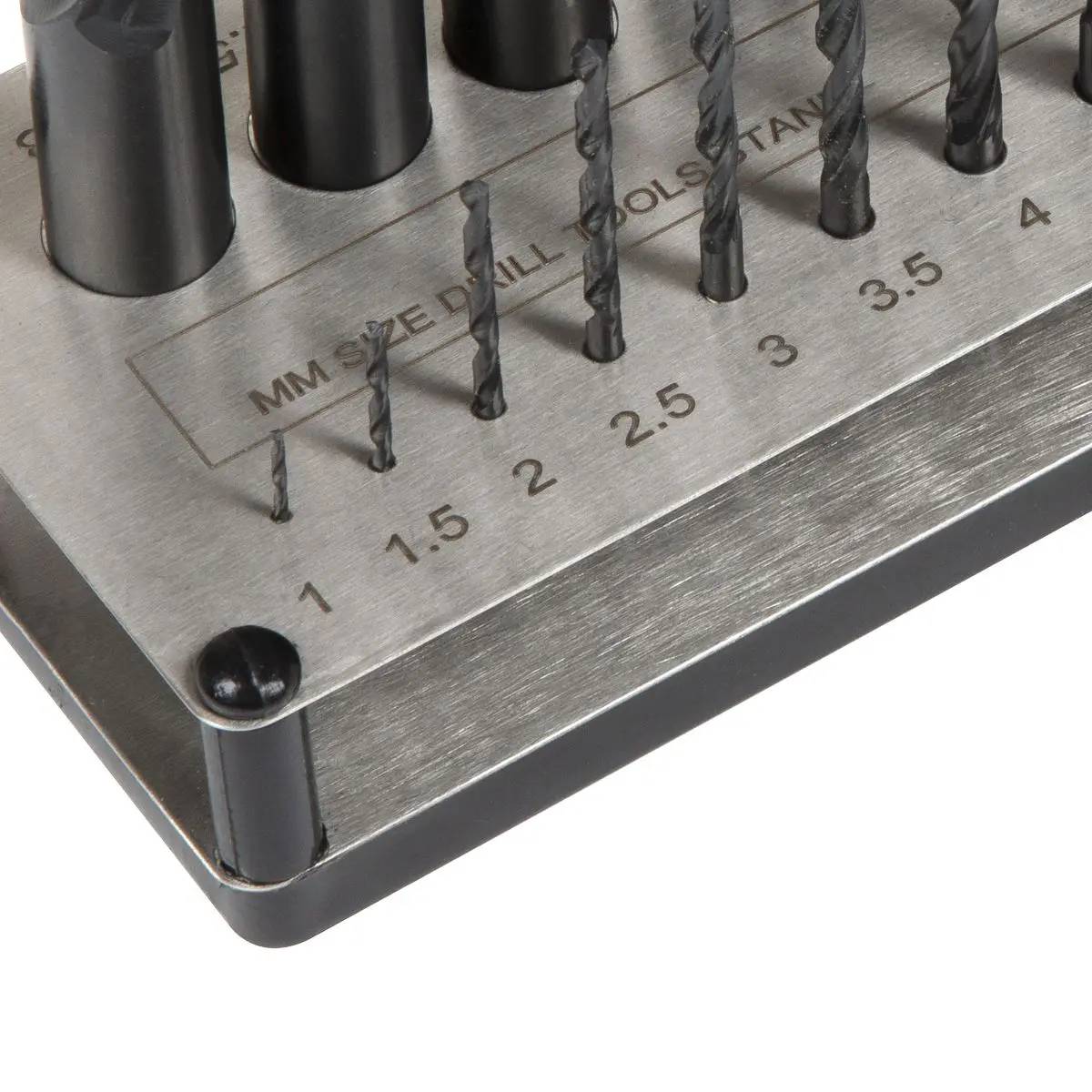 Sealey Drill Bit Stand Storage Organiser Metric Tool 1-13mm Stainless Steel - Image 5