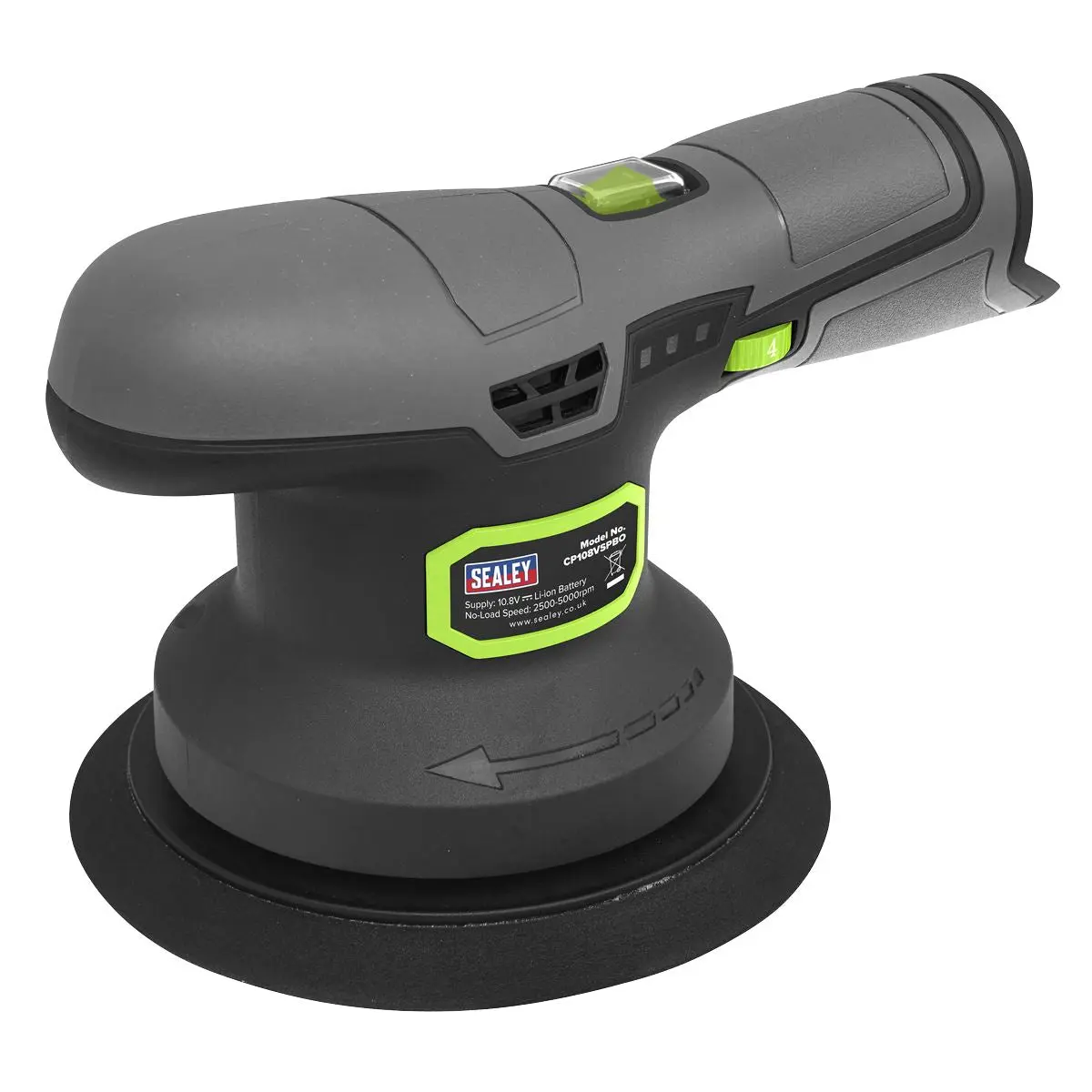 Sealey Dual Action Sander/Polisher Kit 10.8V 2Ah SV10.8 Series Ø150mm - Image 5