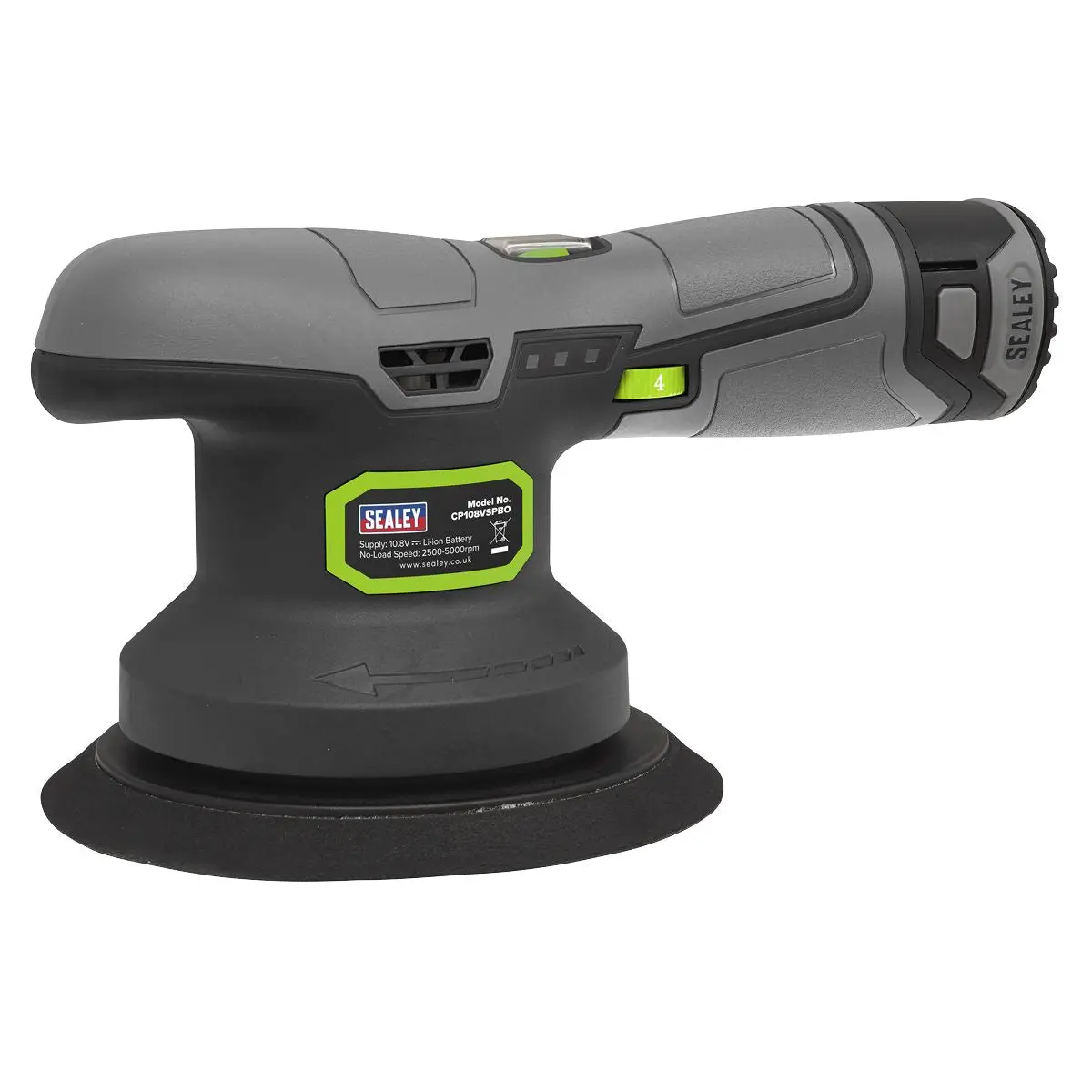 Sealey Dual Action Sander/Polisher Kit 10.8V 2Ah SV10.8 Series Ø150mm - Image 8