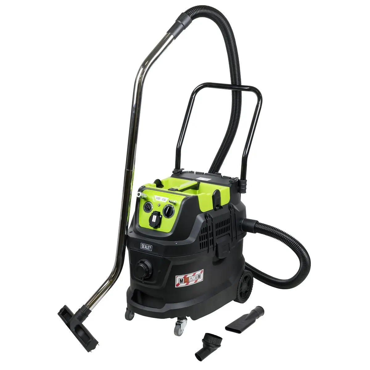 Sealey M Class Dust-Free Industrial Wet & Dry Vacuum Cleaner 40L with Autostart for Air/Electric Power Tools 1600W/230V - Image 8