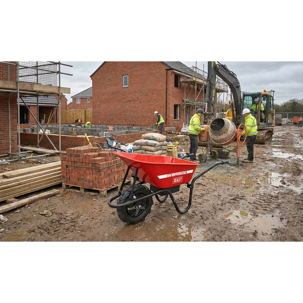 Sealey Electric Wheelbarrow 150kg Capacity - Image 2