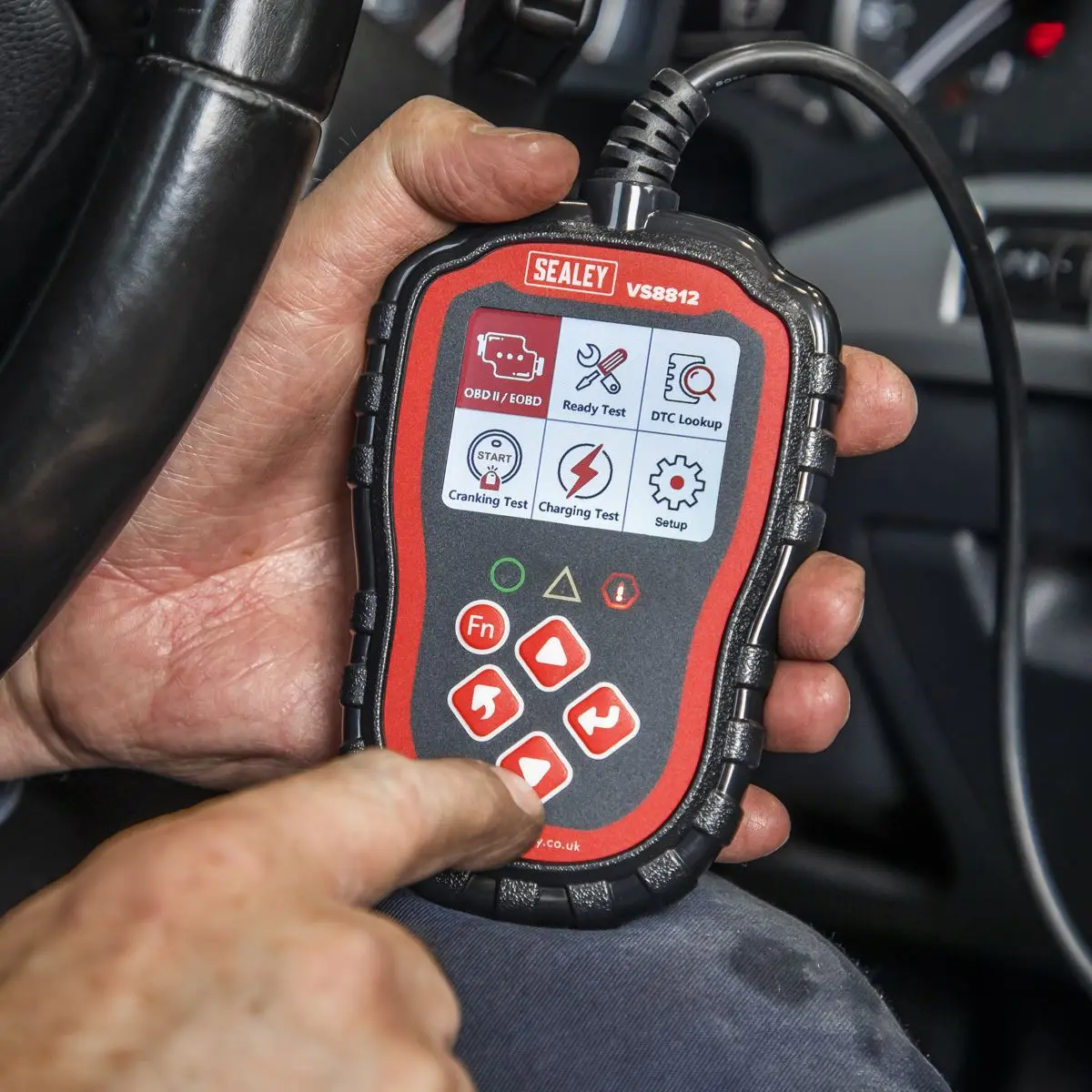 Sealey EOBD Code Reader Live Data with Colour Screen MIL Light Reset - Image 7
