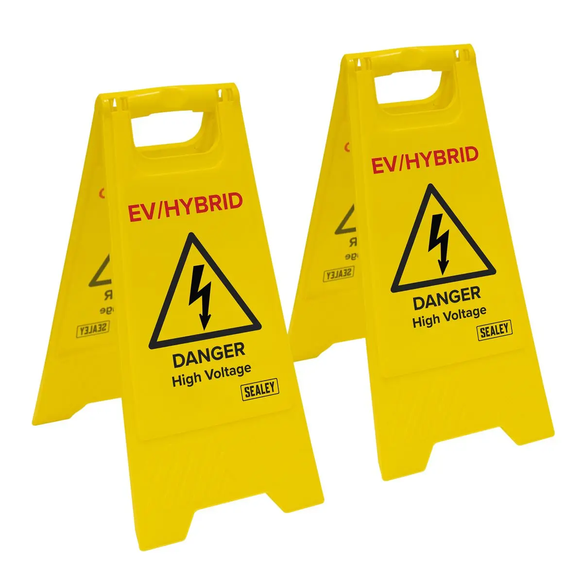 Sealey EV/Hybrid Floor Warning Signs - Pack of 2