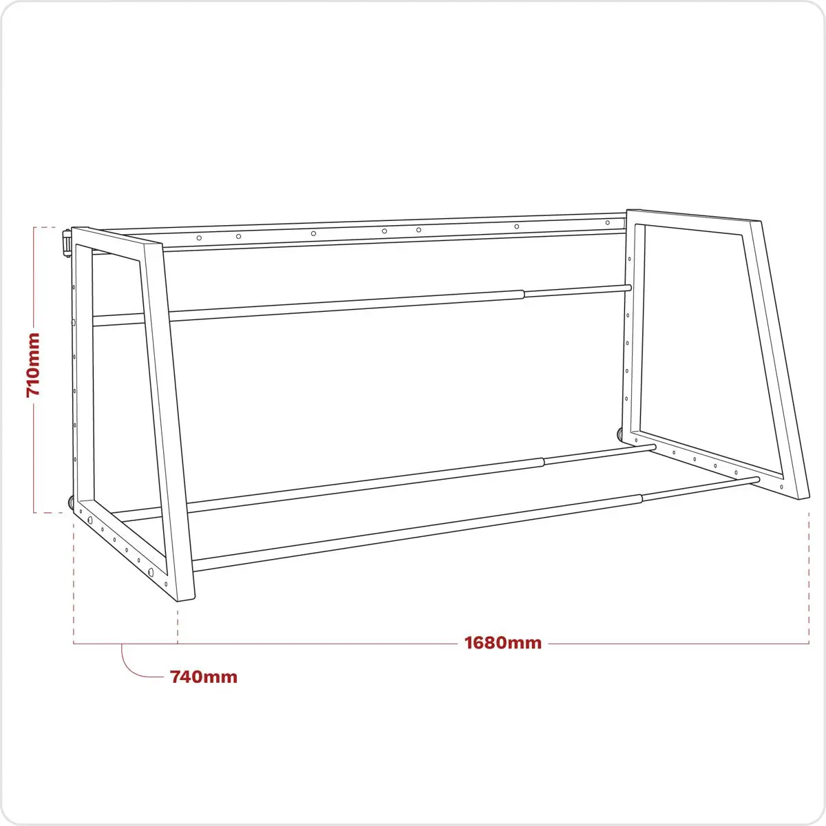 Sealey Extending Tyre Rack Wall or Floor Mounting - Image 3