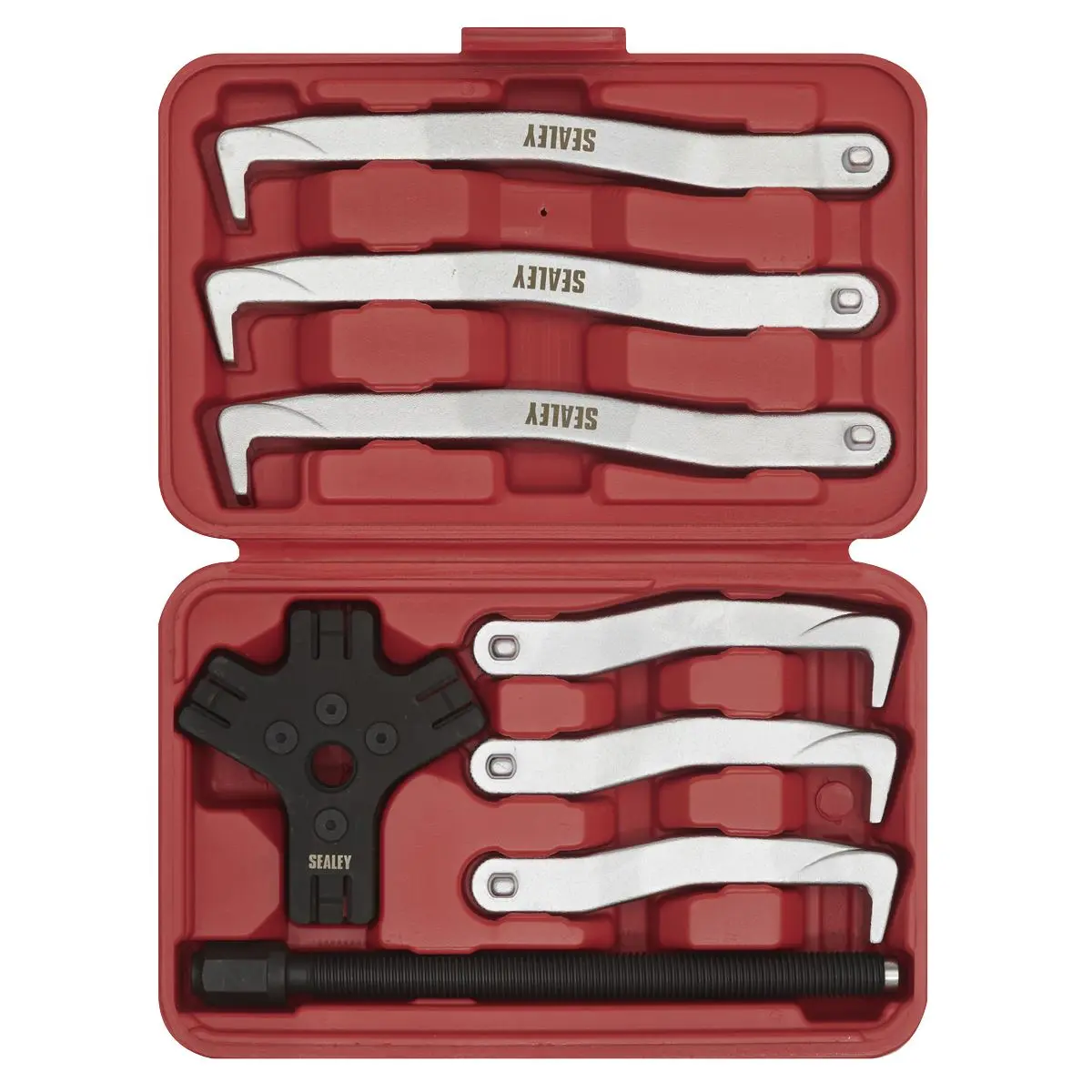 Sealey Fast Action Twin/Triple Leg Reversible Puller Set 8pc 150 & 220mm - Image 7
