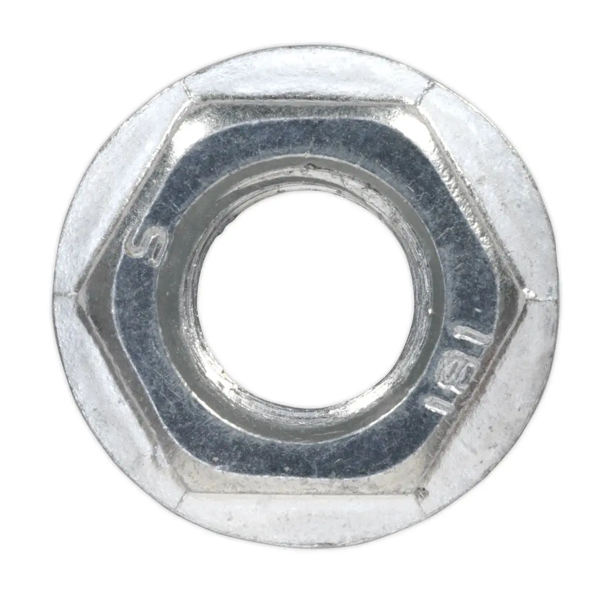 Sealey Flange Nut Serrated M12 Zinc Pack of 50 - Image 5