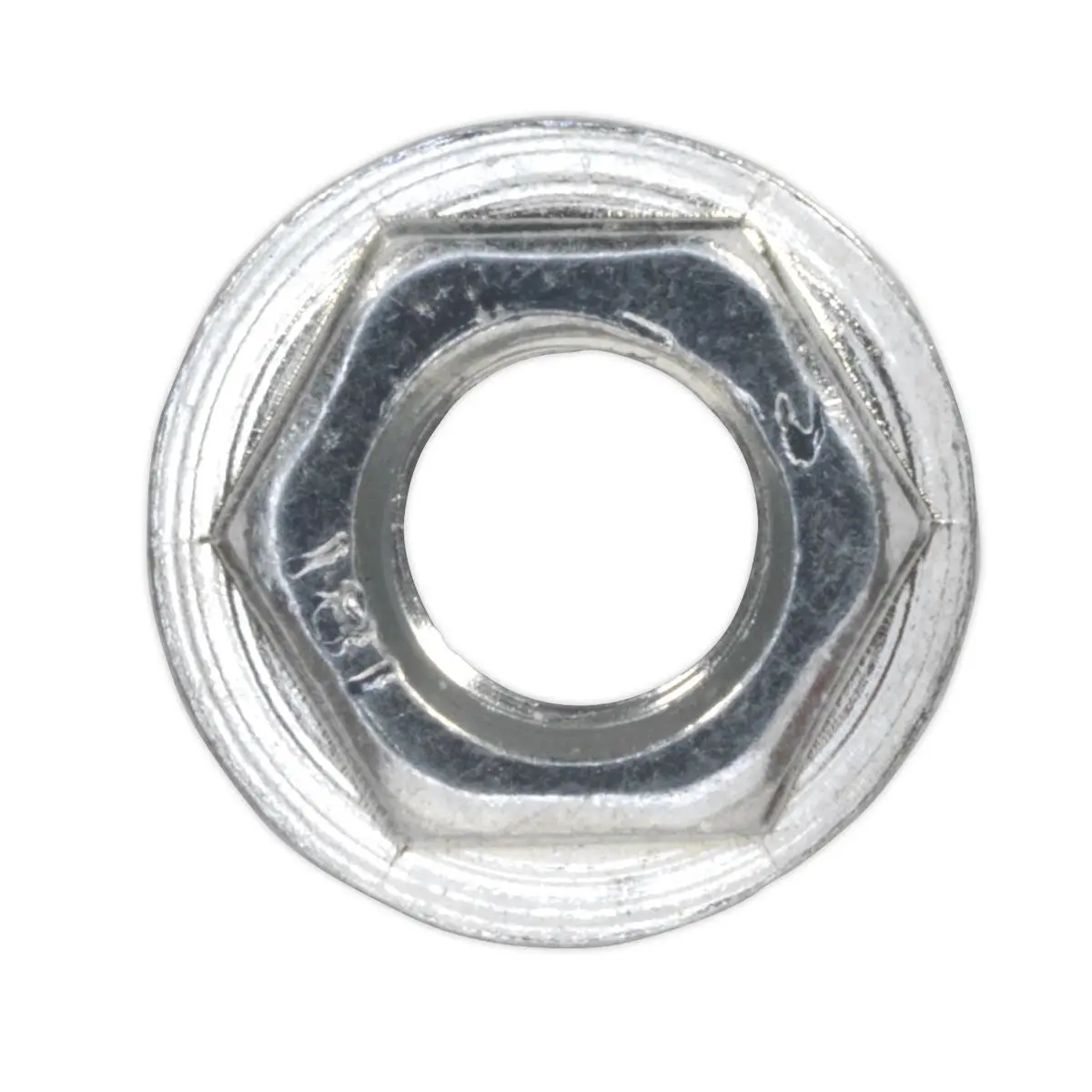 Sealey Flange Nut Serrated M5 Zinc Pack of 100 - Image 2
