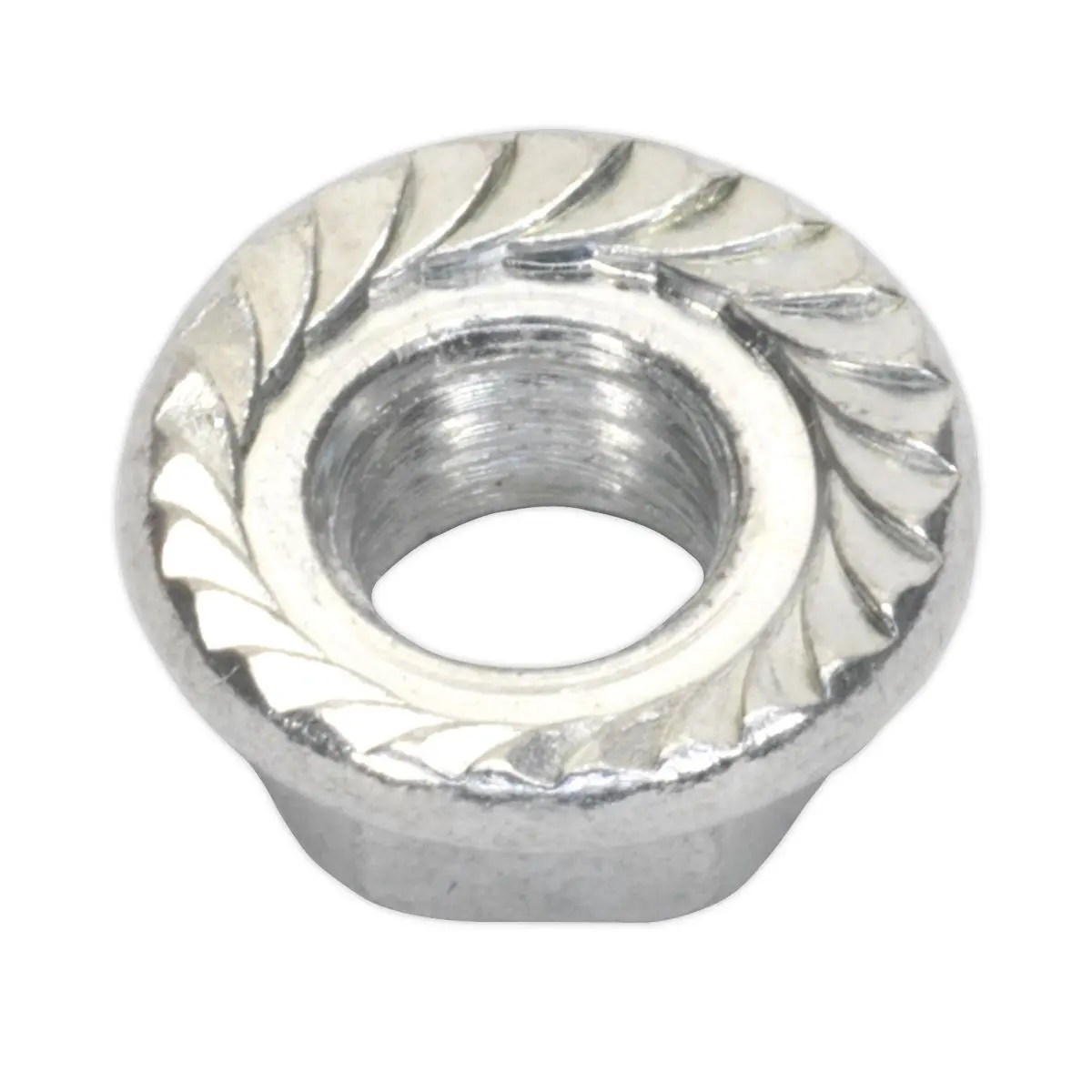 Sealey Flange Nut Serrated M5 Zinc Pack of 100 - Image 4