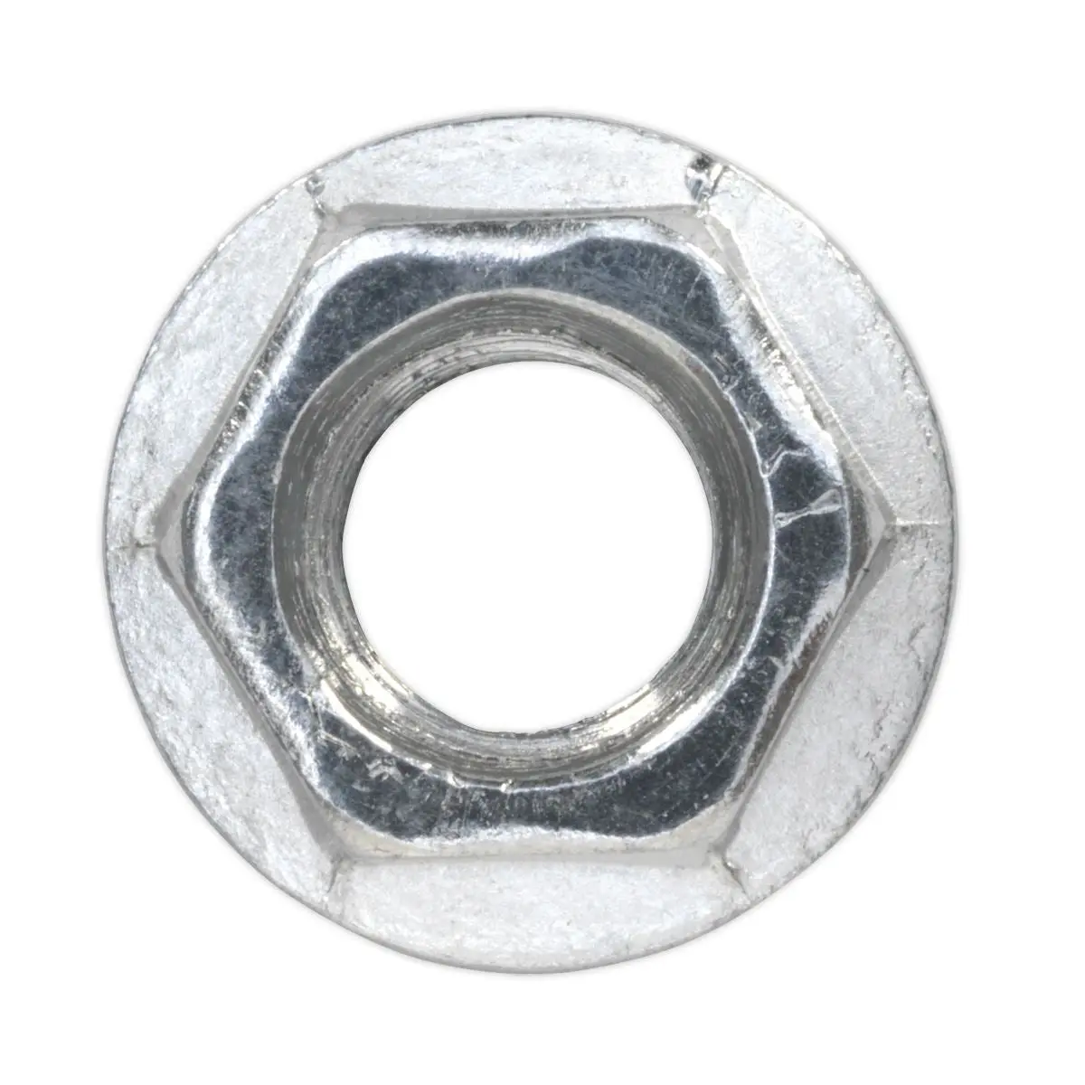 Sealey Flange Nut Serrated M8 Zinc Pack of 100 - Image 2