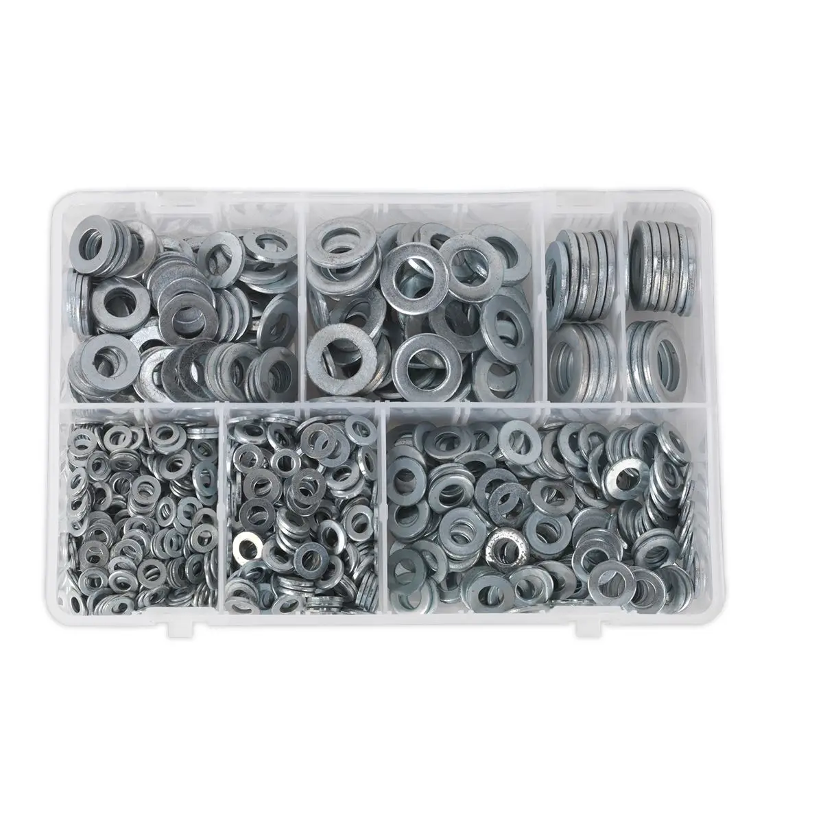 Sealey 1070 Piece Flat Washer Assortment DIN 125 M5-M16 Form A Metric - Image 3