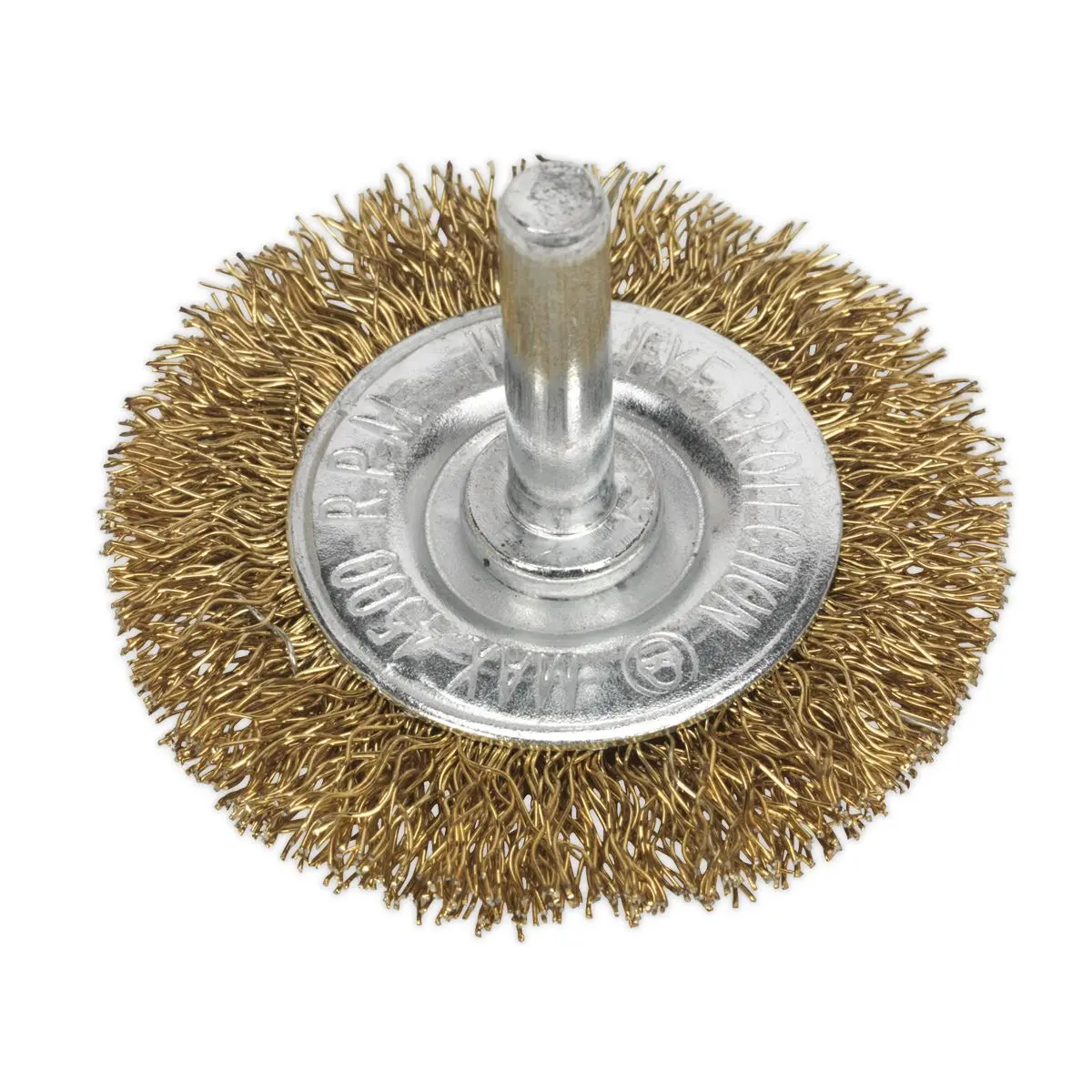 Sealey Crimped Flat Wire Brush Ø50mm with 6mm Shaft