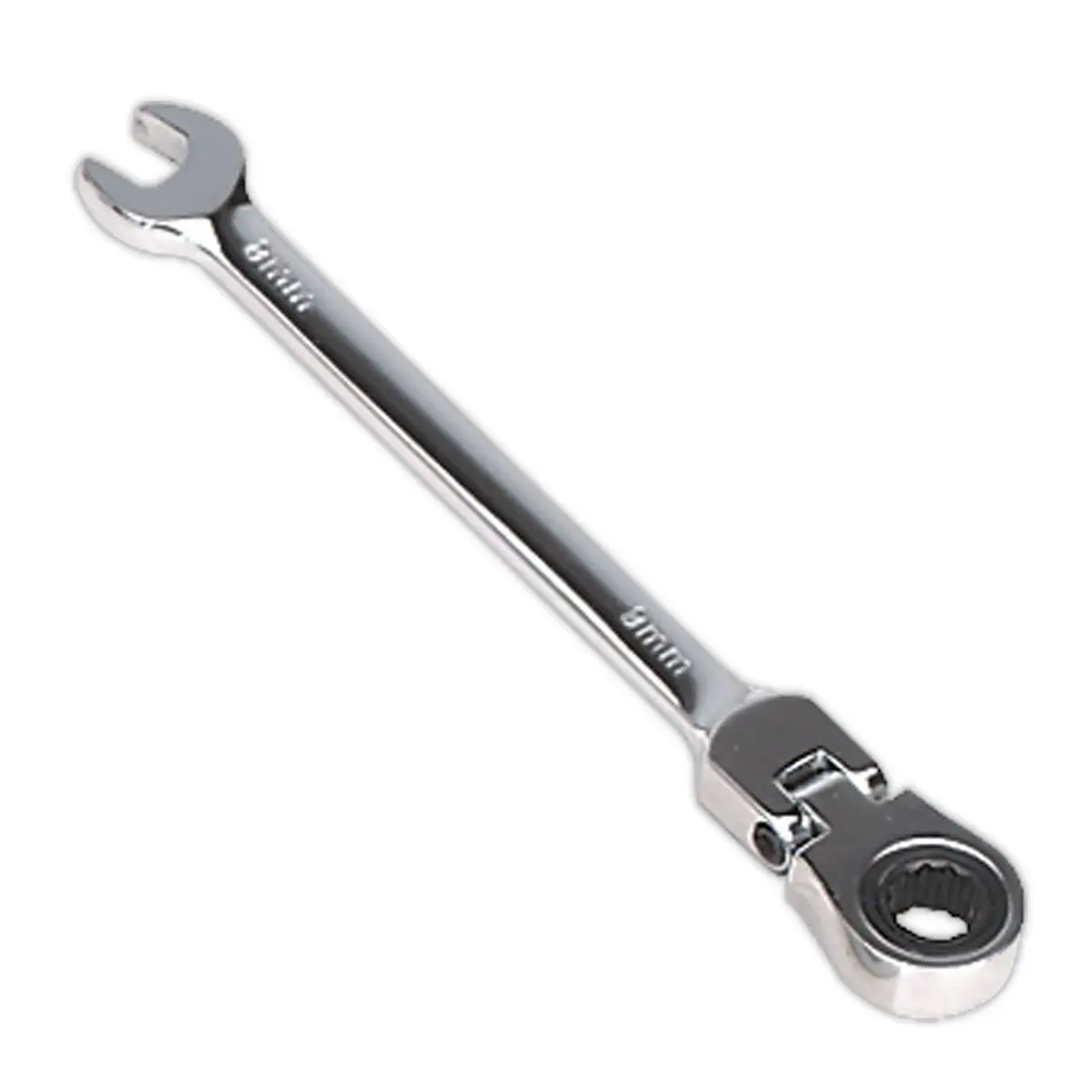 Sealey Flexi Head Ratchet Combination Spanner Open End Ring Individual - Image 2