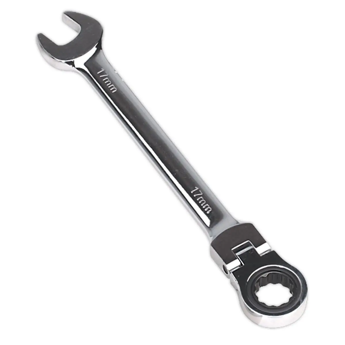 Sealey Flexi Head Ratchet Combination Spanner Open End Ring Individual - Image 9