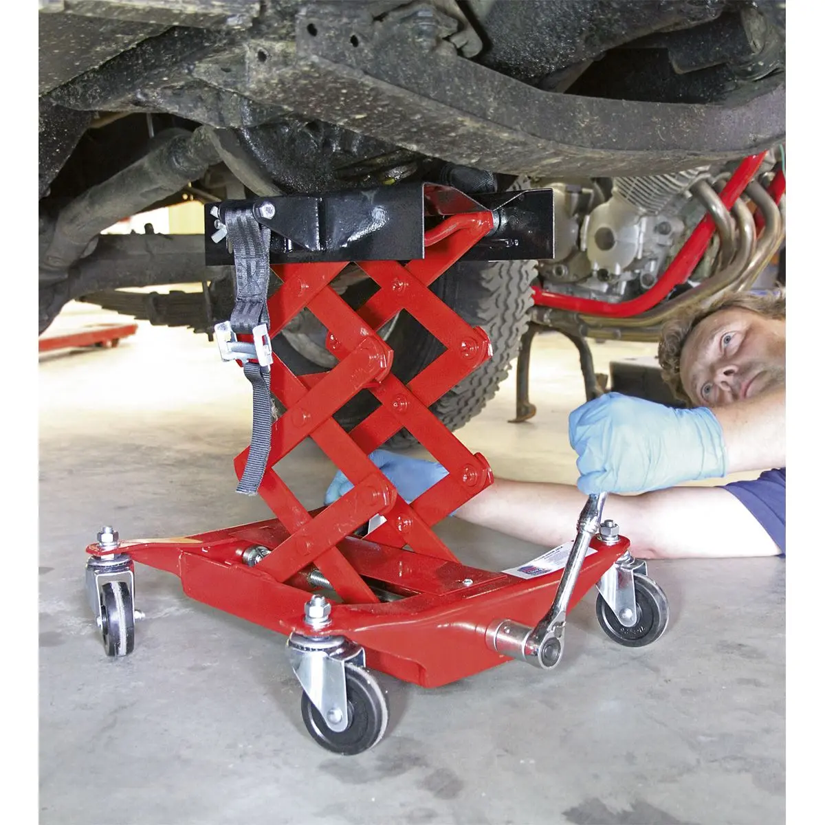 Sealey Floor Transmission Jack 150kg - Image 3