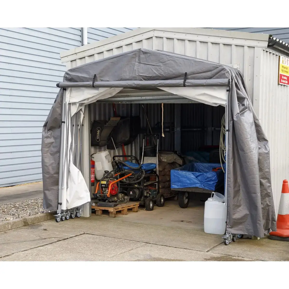 Sealey Extending Steel Garage Extension 2.5 x 4.5 x 2.5m - Image 6