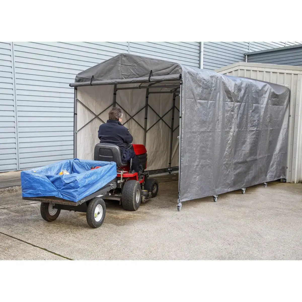 Sealey Extending Steel Garage Extension 2.5 x 4.5 x 2.5m - Image 8