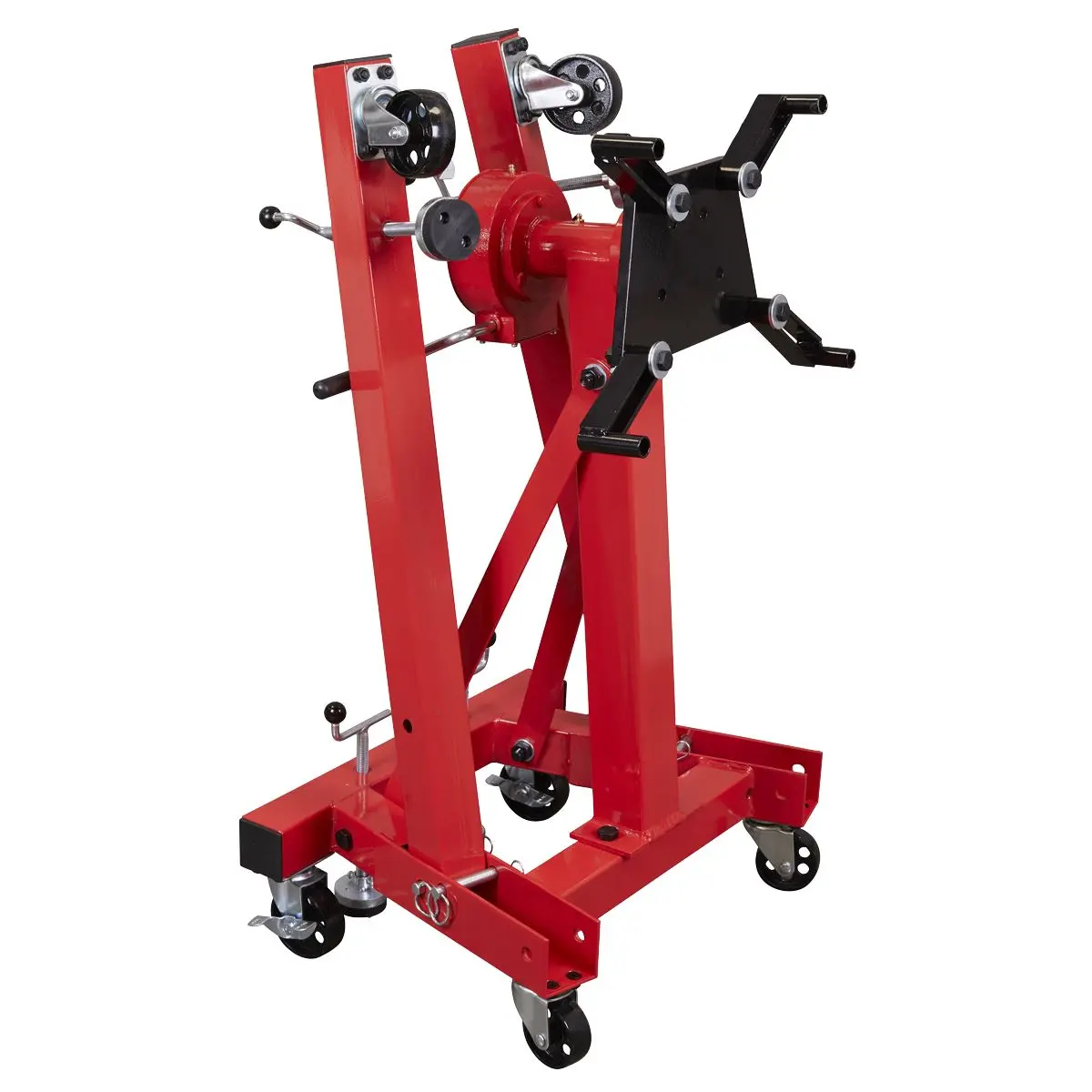 Sealey Folding 360º Rotating Engine Stand with Geared Handle Drive 680kg Capacity - Image 7