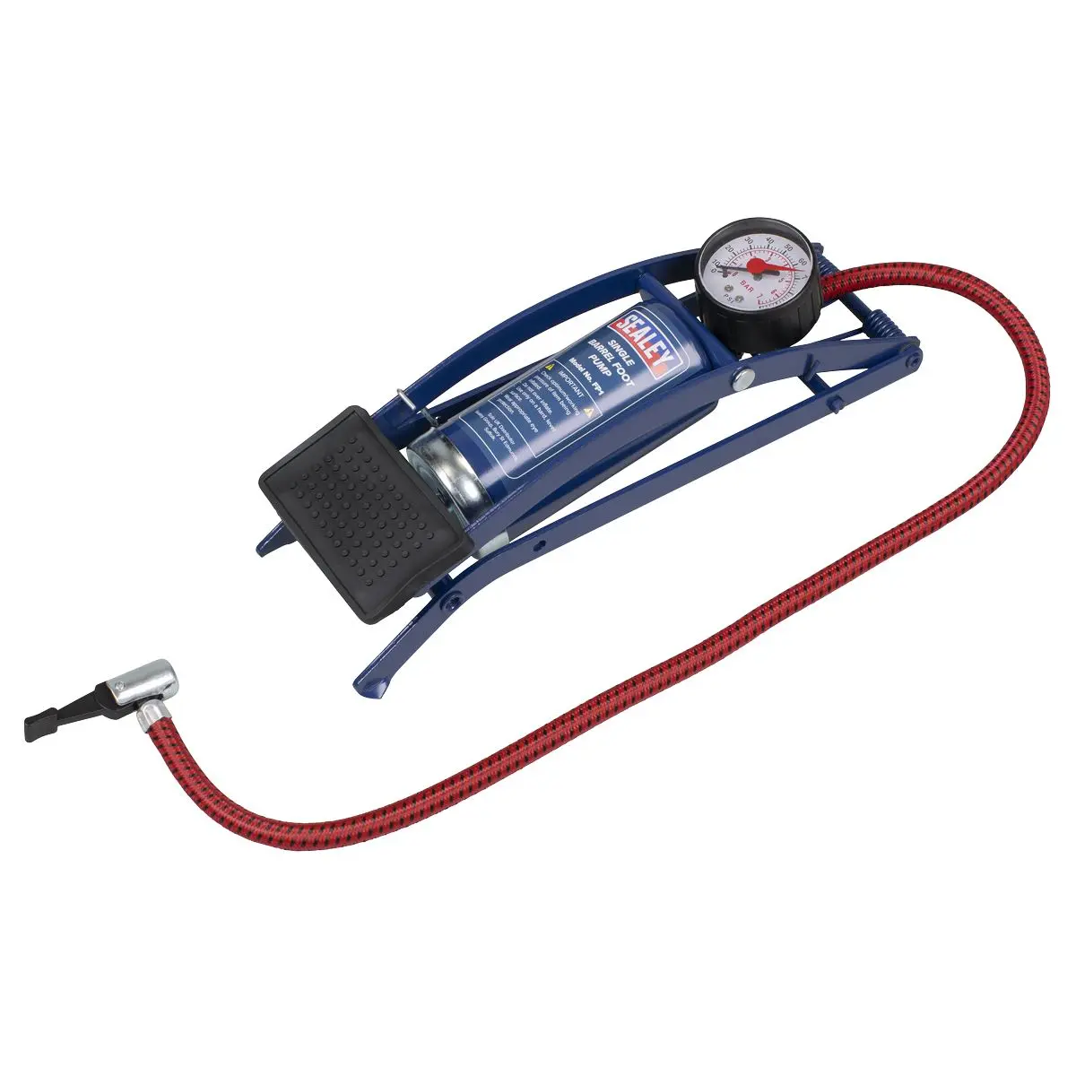 Sealey Foot Pump Single Barrel