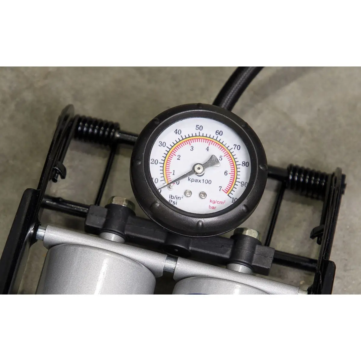 Sealey Foot Pump Twin Barrel - Image 6