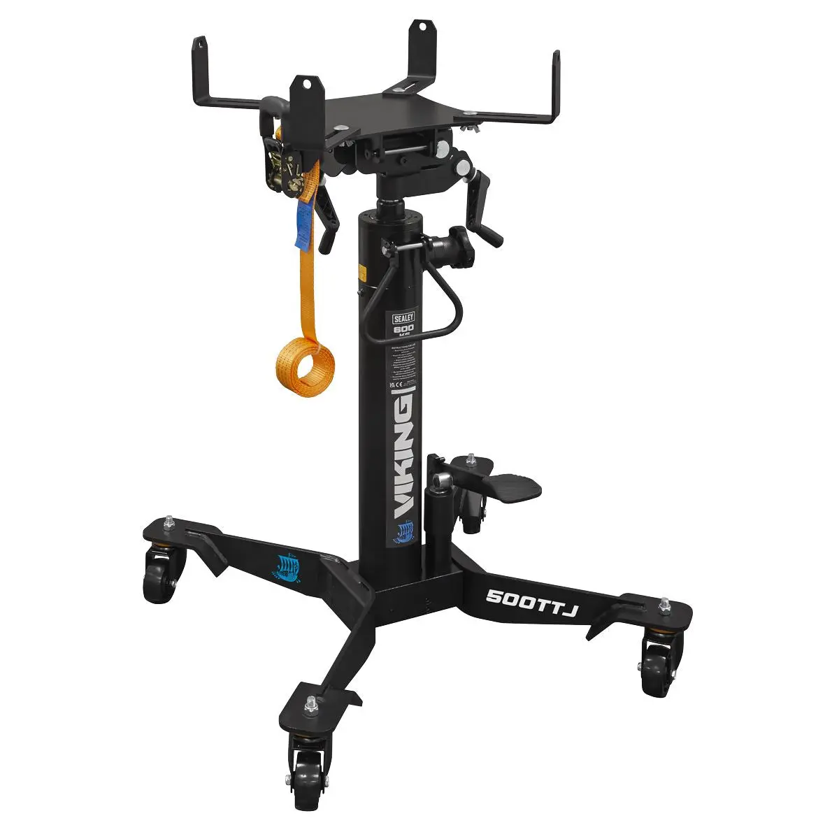 Sealey Fuel Tank Cradle & 500kg Transmission Jack Combo - Image 4