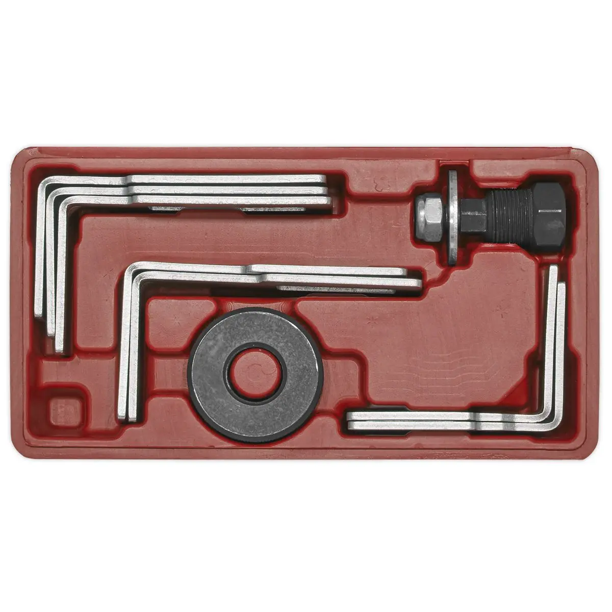 Sealey Fuel Tank Sender Spanner Set 9pc 24mm Hex Drive - Image 2