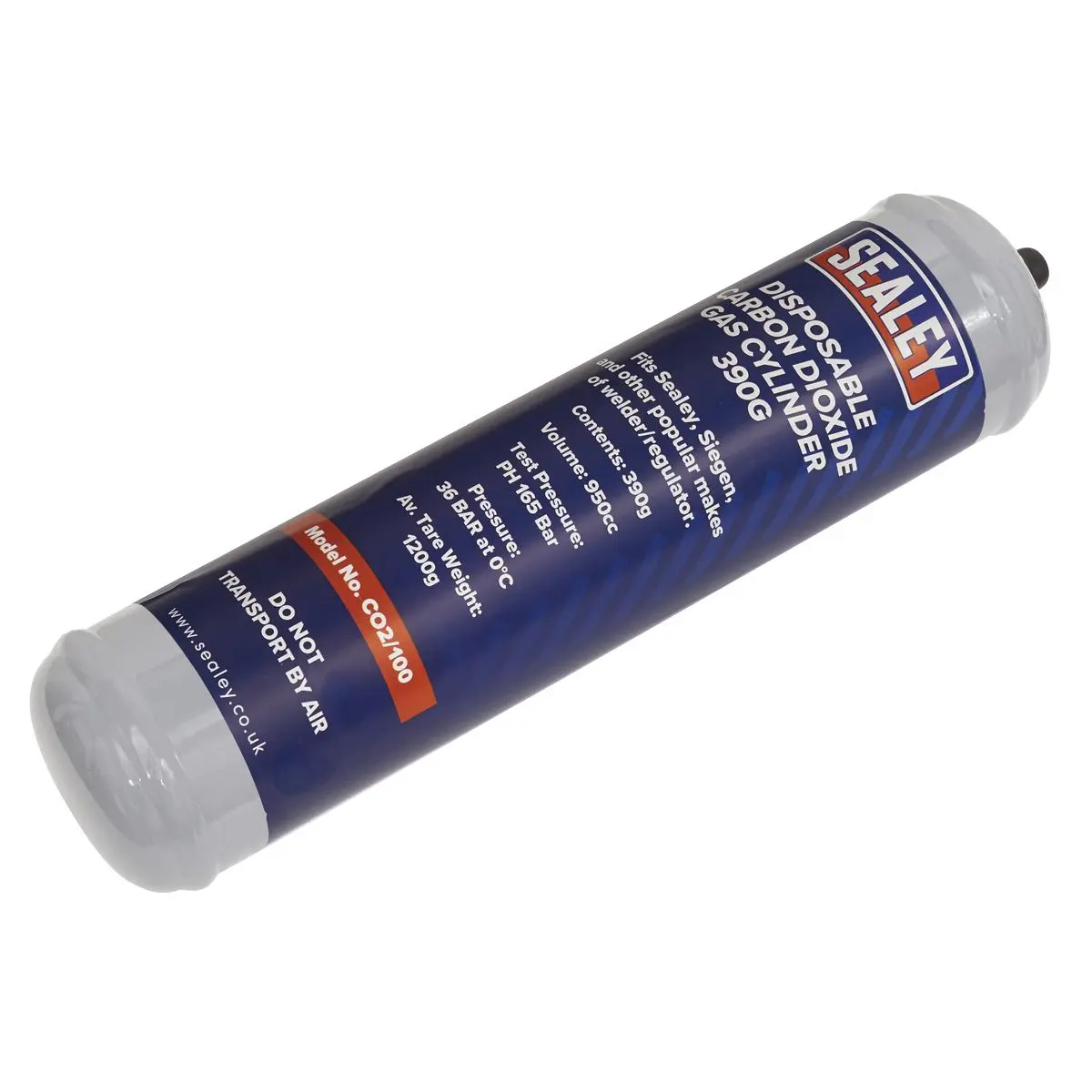 Sealey Gas Cylinder Disposable Carbon Dioxide 390g - Box of 12 - Image 2