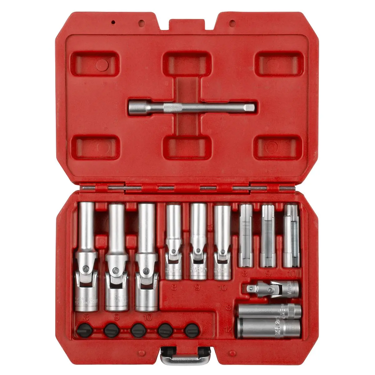 Sealey Glow Plug Socket Set 18pc 1/4"Sq & 3/8"Sq Drive - Image 3