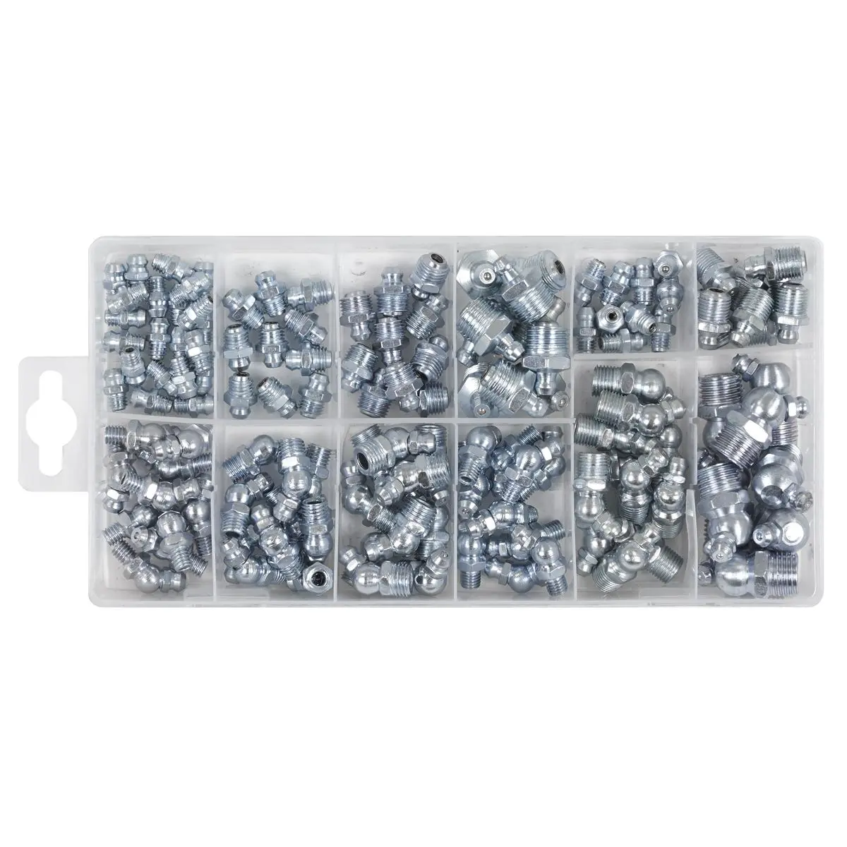 Sealey Grease Nipple Assortment 130pc - Metric, BSP & UNF - Image 3