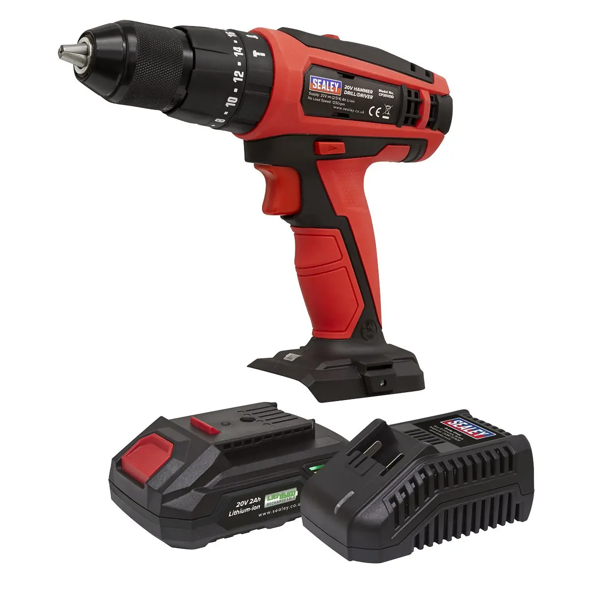 Sealey Combi Drill/Driver Kit Ø13mm 20V 2Ah SV20 Series Lithium-ion - Image 3