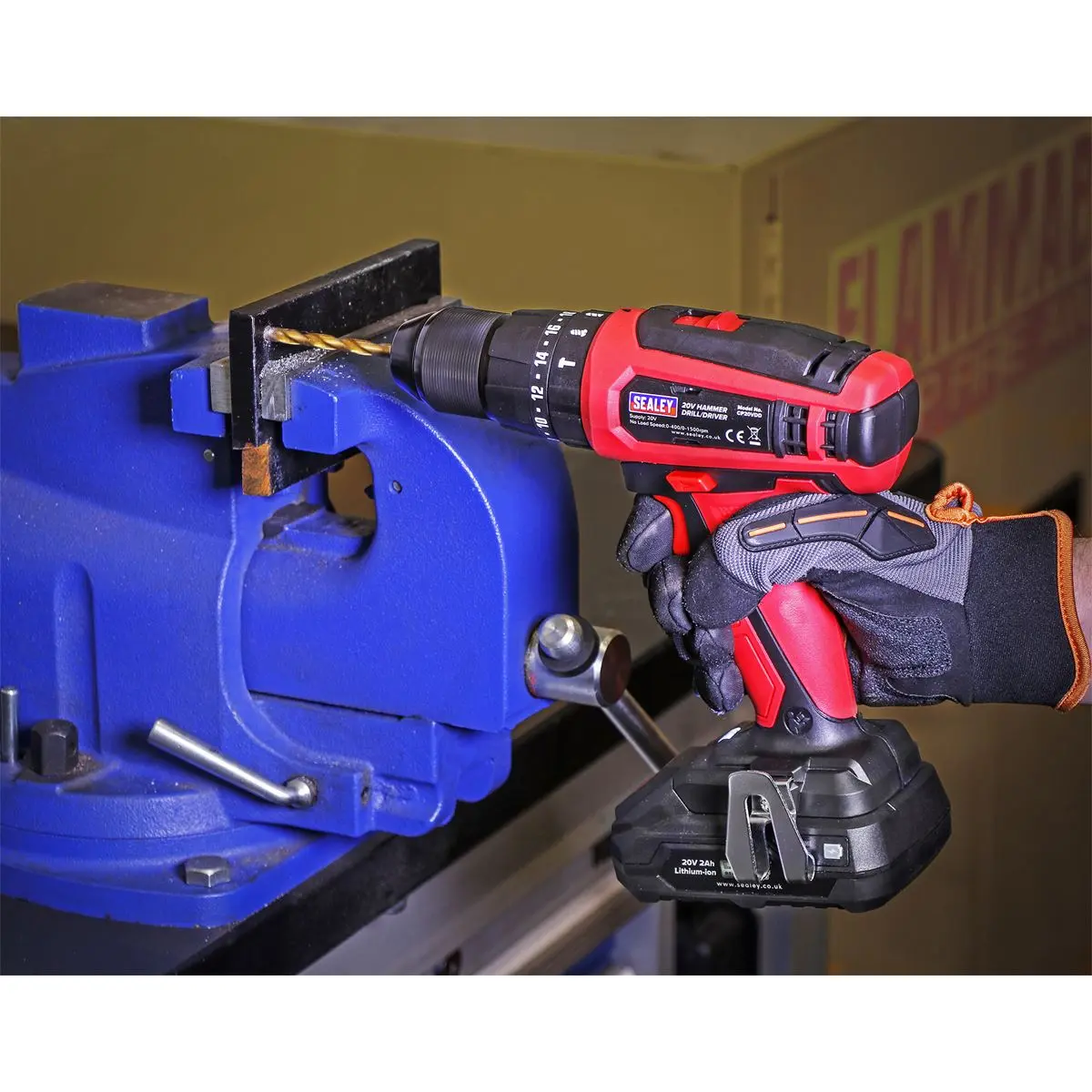 Sealey Combi Drill Ø13mm 20V SV20 Series - Body Only - Image 7