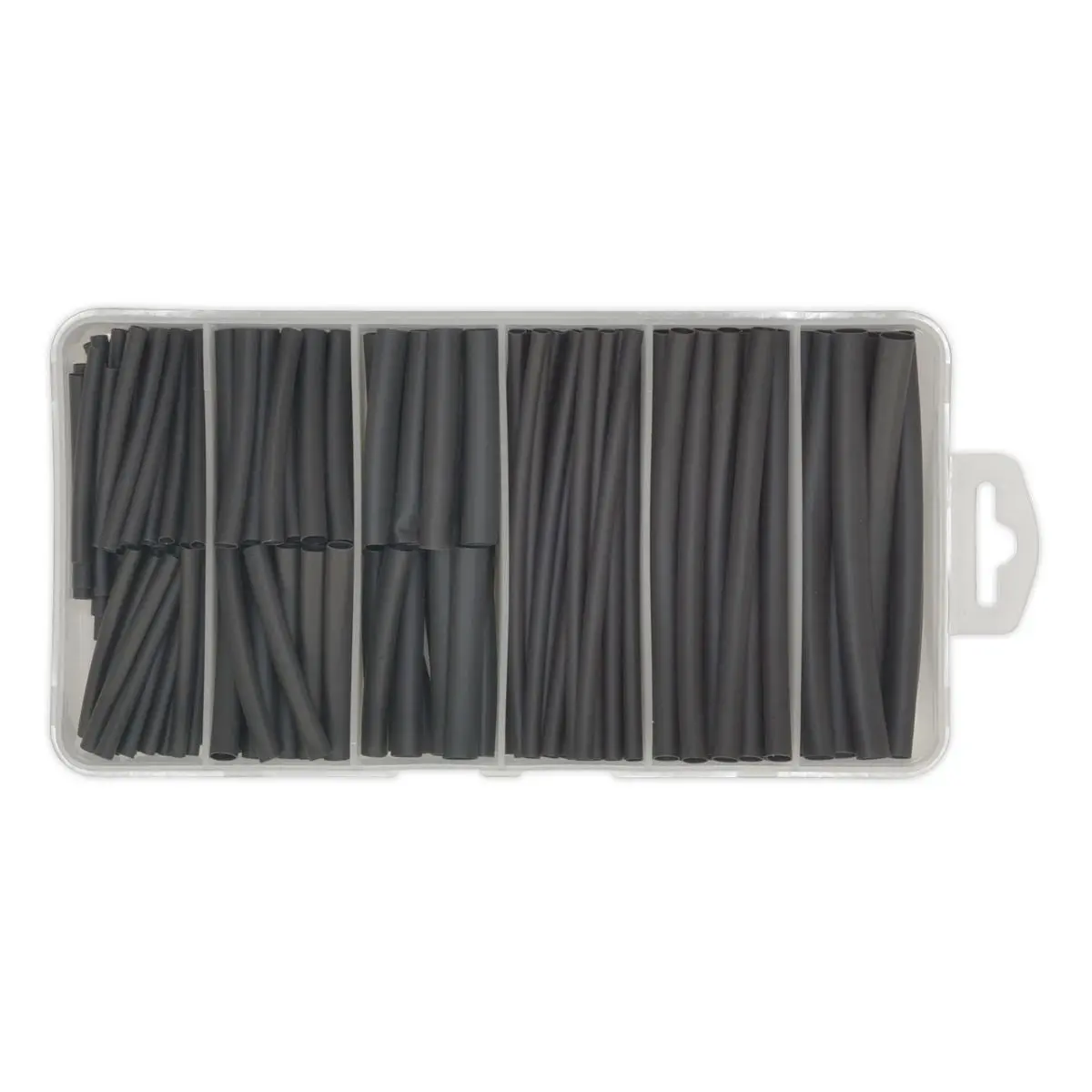 Sealey Heat Shrink Tubing Assortment 180pc 50 & 100mm Black - Image 4