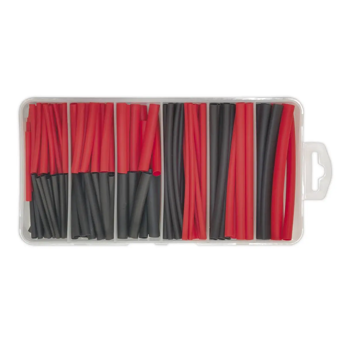 Sealey Heat Shrink Tubing Assortment 180pc 50 & 100mm Black & Red - Image 4