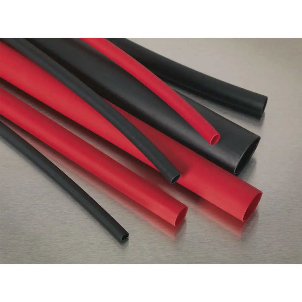 Sealey Heat Shrink Tubing Assortment 72pc Black & Red Adhesive Lined 200mm - Image 2
