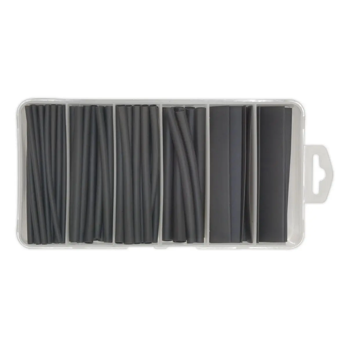 Sealey Heat Shrink Tubing Assortment 95pc 100mm Black - Image 4