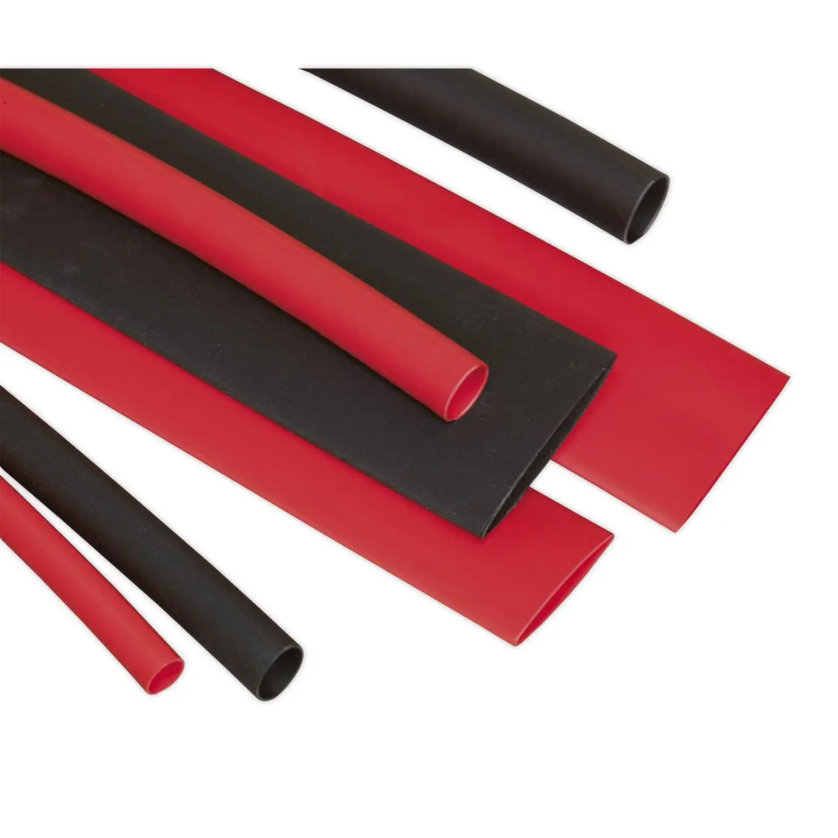 Sealey Heat Shrink Tubing Assortment 95pc 100mm Black & Red - Image 2