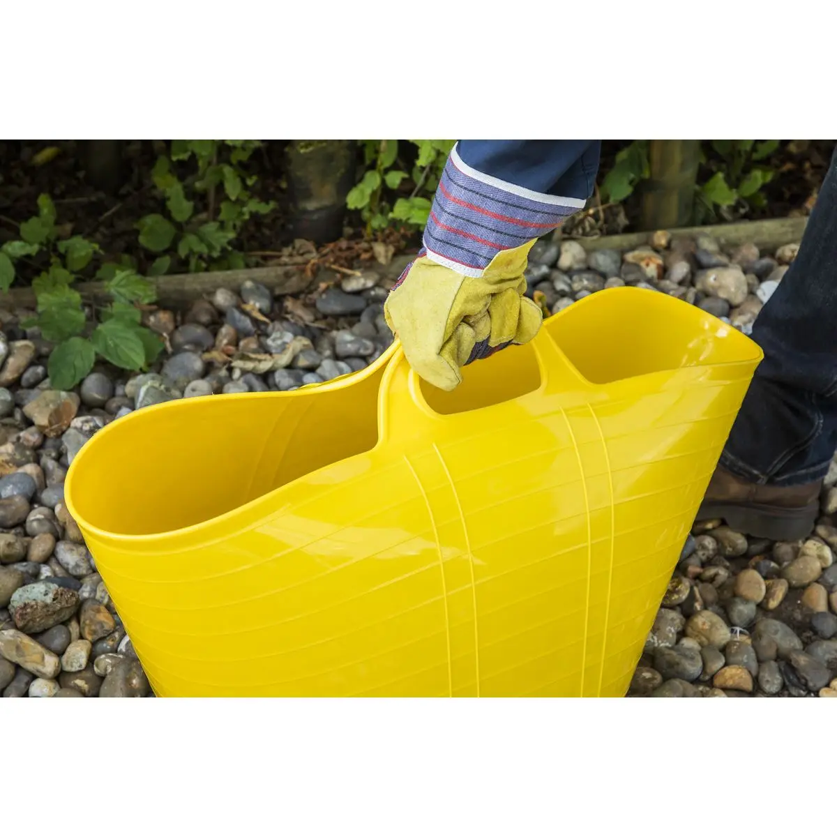 Sealey Heavy-Duty Flexi Tub 40L - Yellow - Image 5