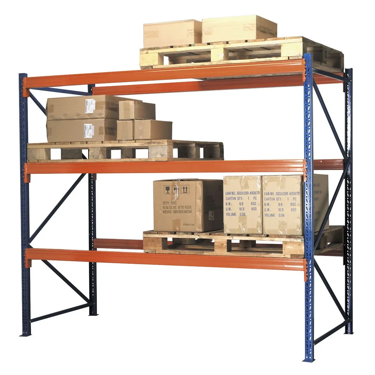 Sealey Heavy-Duty Racking Unit with 3 Beam Set 1000kg Capacity Per Level - Image 3
