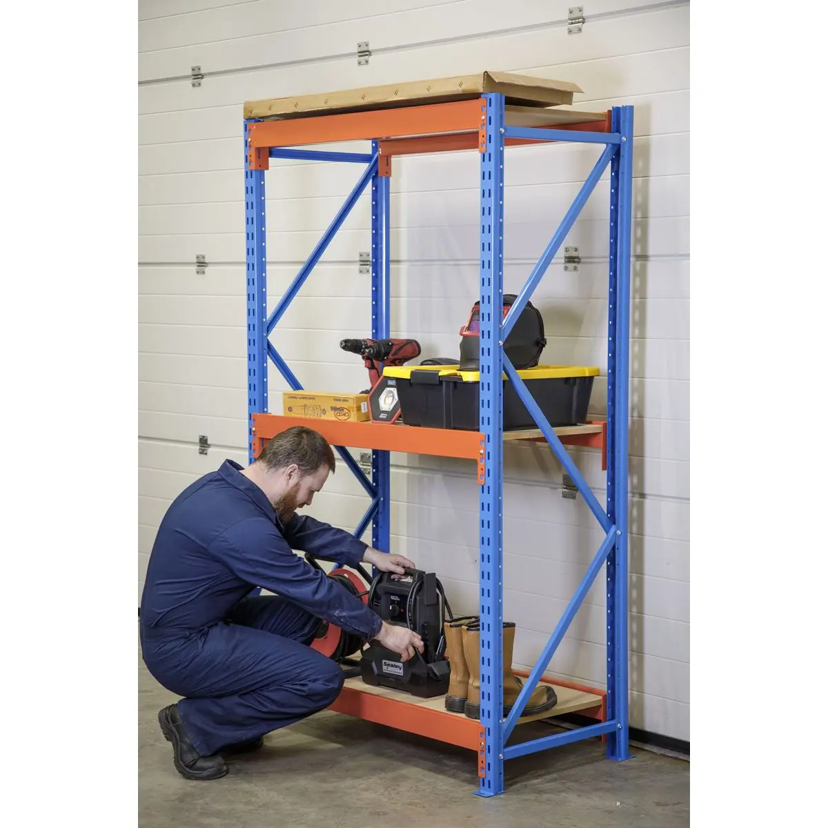Sealey Heavy-Duty Shelving Unit with 3 Beam Sets 900kg Capacity Per Level - Image 4