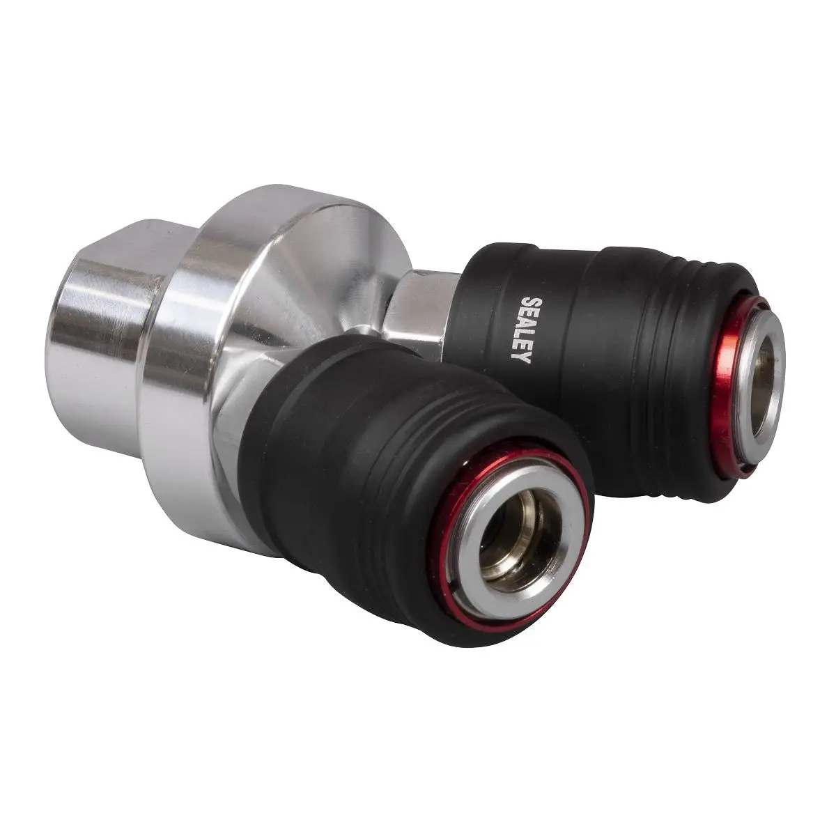 Sealey High Flow Twin Coupling Body Female Thread 1/4"BSPT - Image 2