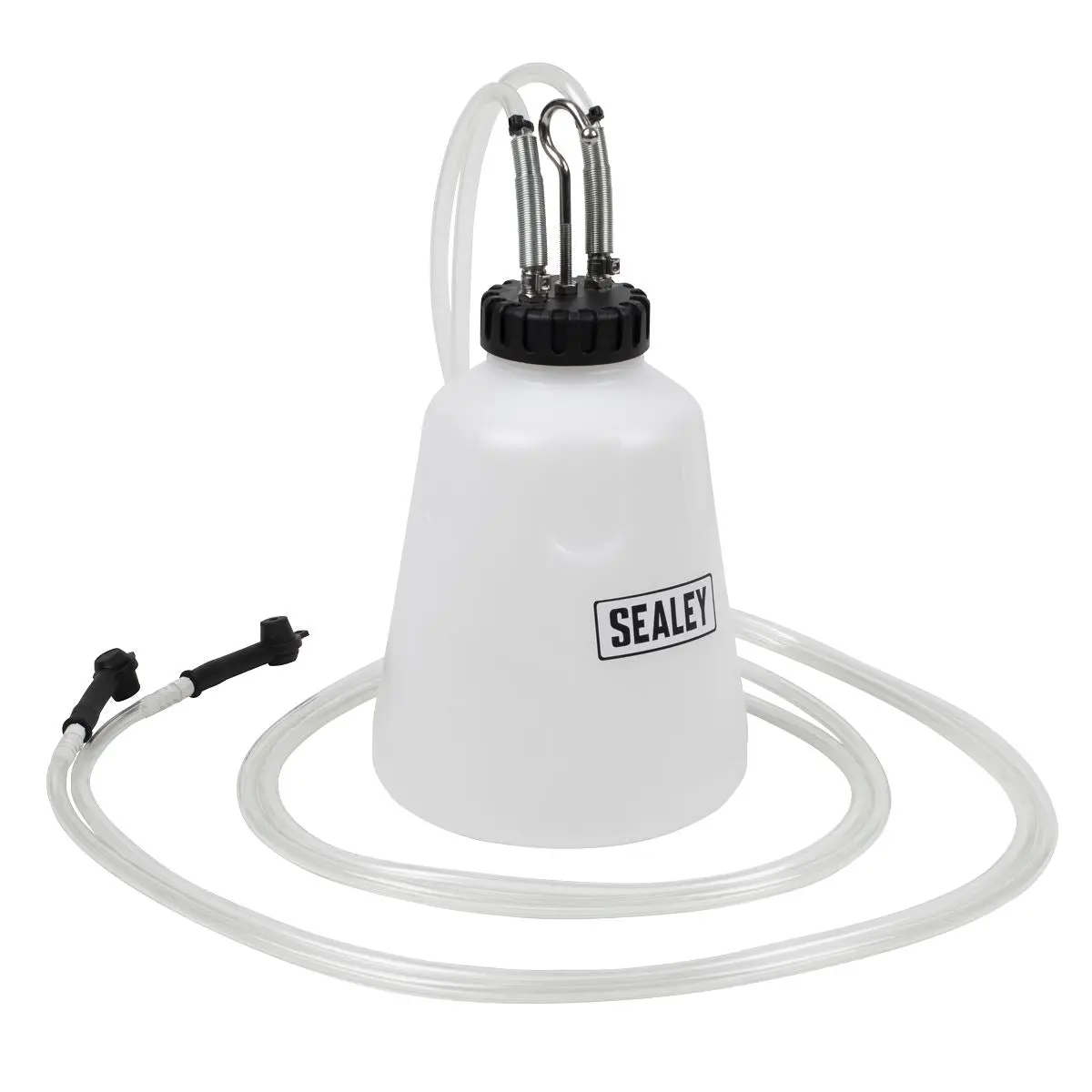 Sealey High Flow Twin Pipe Brake Bleed Bottle 2L - Image 3