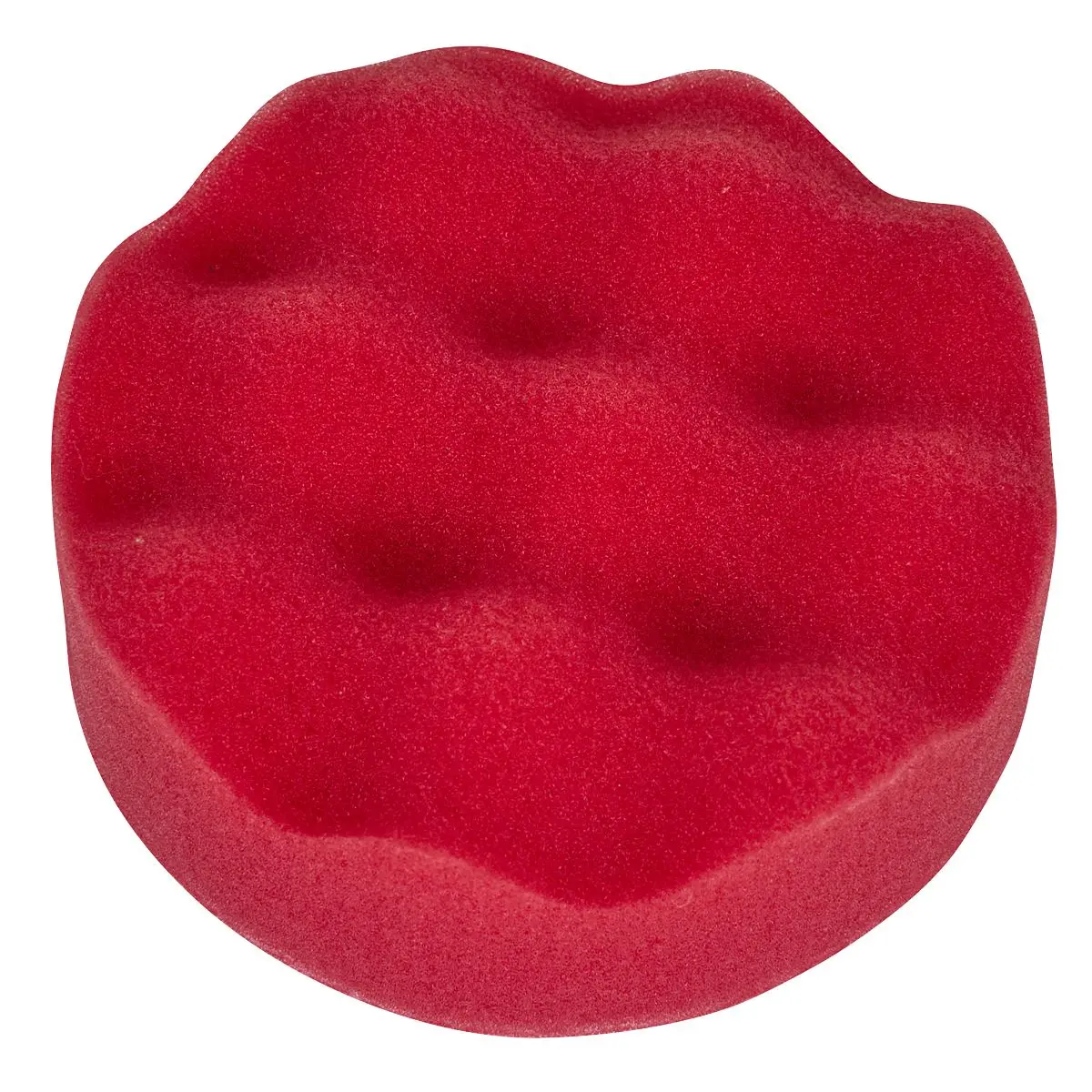 Sealey Hook and Loop Buffing and Polishing Foam Head 80mm x 25mm Red Ultra Soft