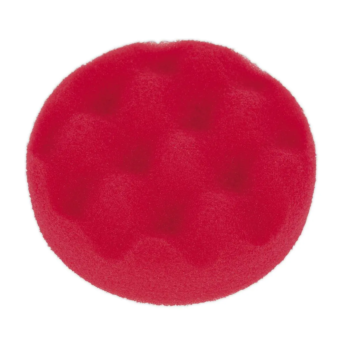 Sealey Hook and Loop Buffing and Polishing Foam Head 80mm x 25mm Red Ultra Soft - Image 2