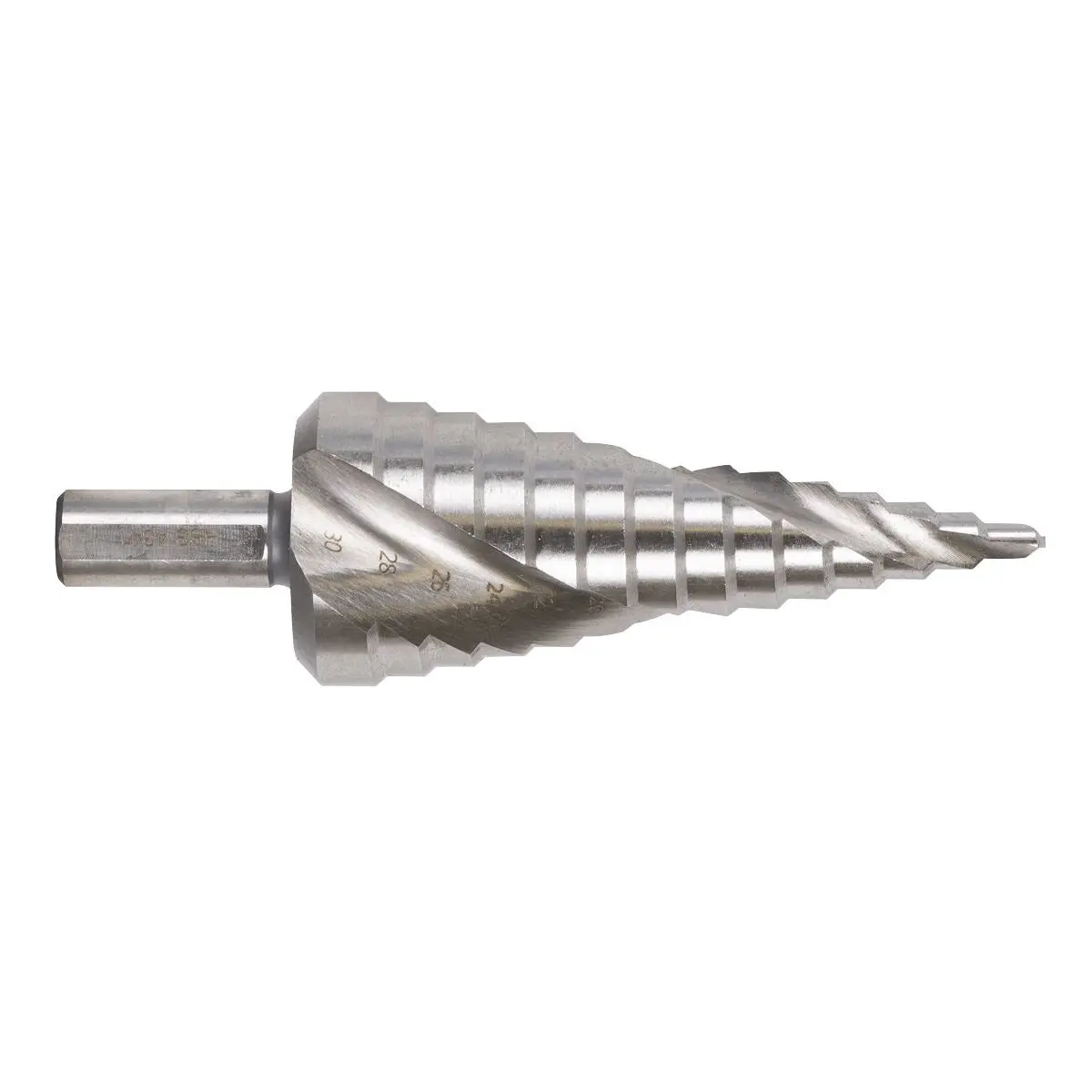 Sealey HSS 4341 Step Drill Bit 4-30mm Spiral Flute - Image 5