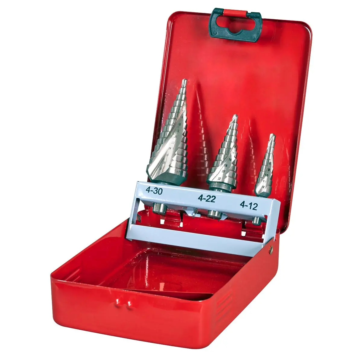 Sealey HSS M2 Step Drill Bit Set 3pc Spiral Flute - Image 4