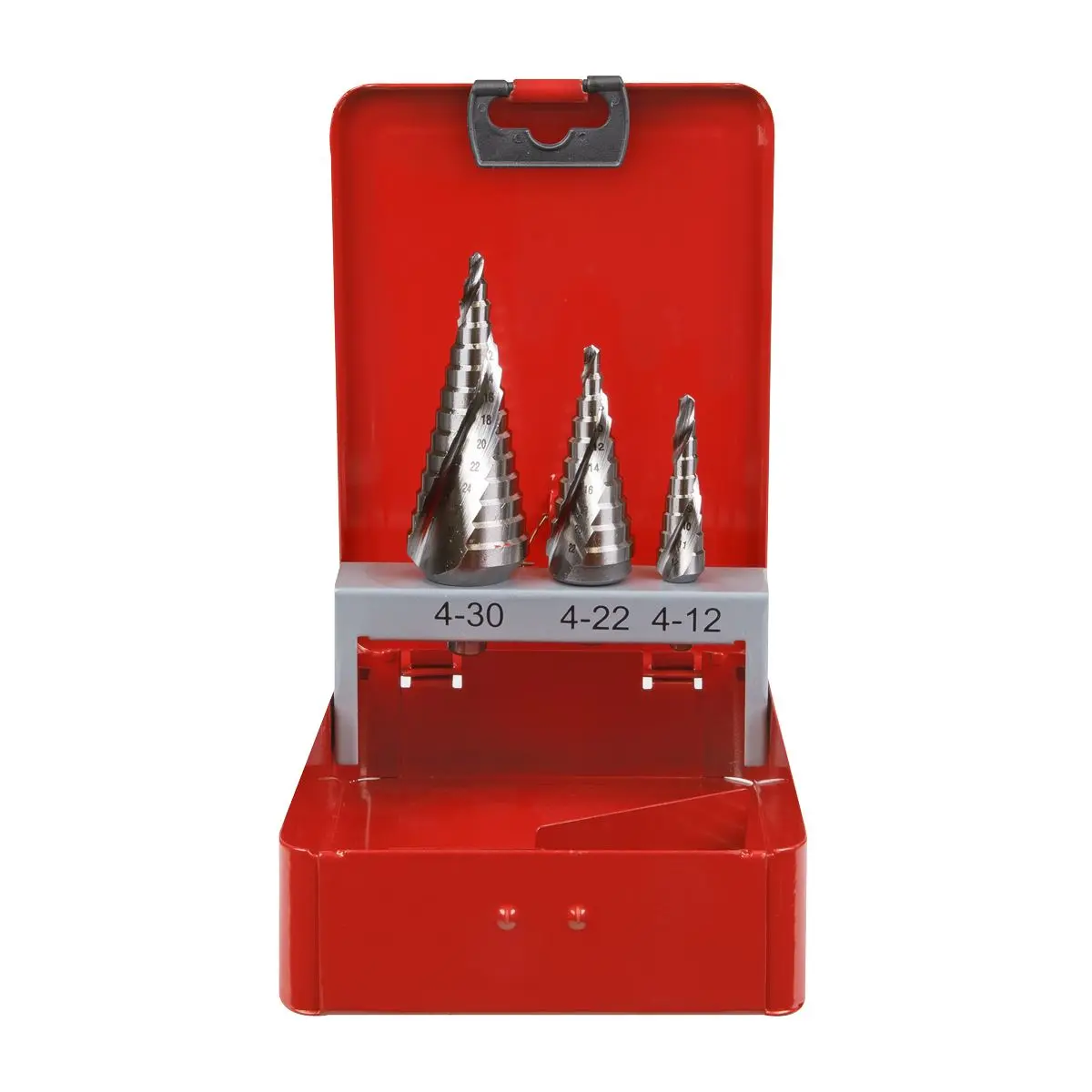 Sealey HSS M2 Step Drill Bit Set 3pc Spiral Flute - Image 5